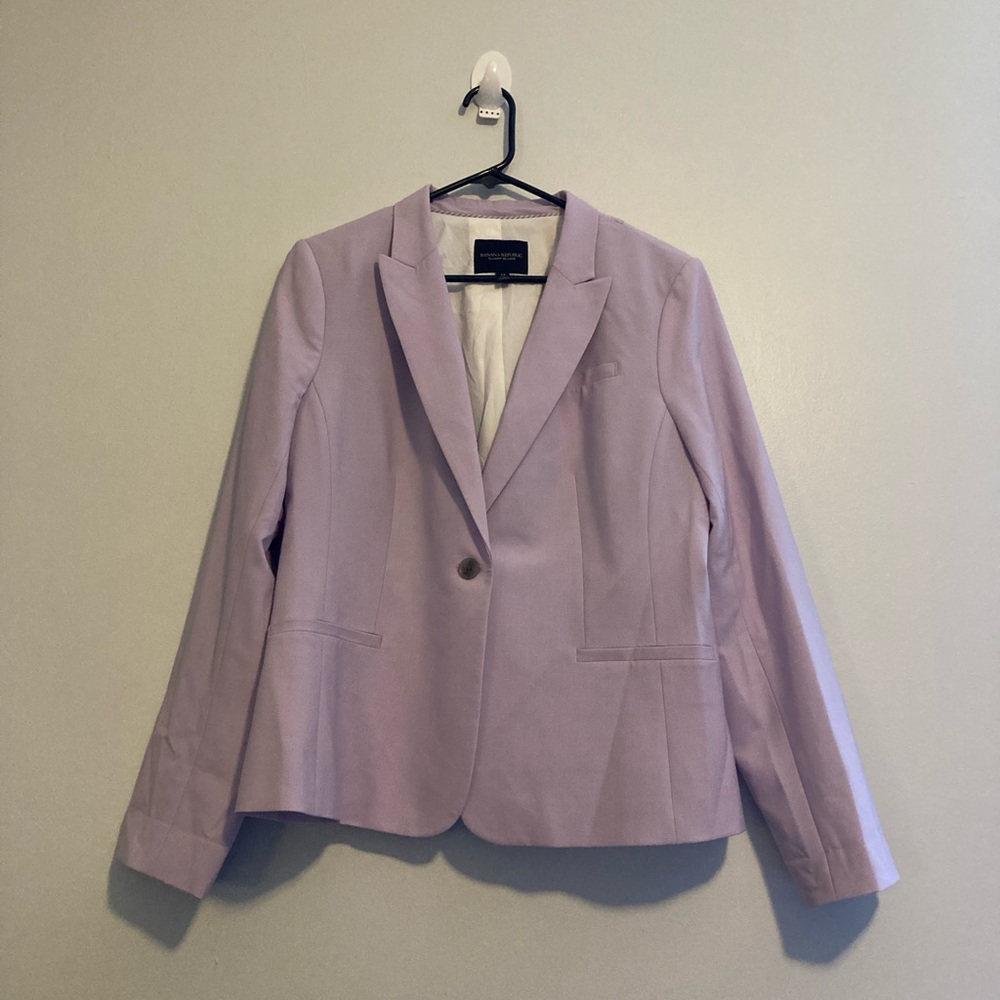 Lila color classic blazer